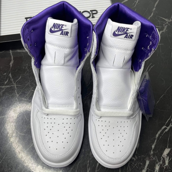 Jordan Retro 1 High - Purple White π - Picture 2 of 4